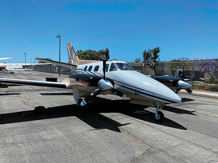In Aircraft Beech Duke Training